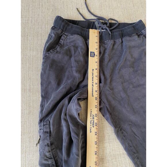 YOUNG FABULOUS AND BROKE Women's Joggers Zip Cargo Pockets Gray XS - Picture 4 of 7